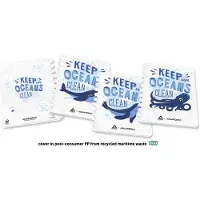 Aurora Schrift Adoc Ocean Waste Plastics A4 144blz 90gr lijn | 10 stuks