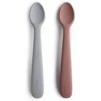 Mushie Siliconenlepel Stone /Cloudy Mauve