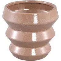 Ptmd collection PTMD Tims Bloempot - 15 x 15 x 13 cm - Keramiek - Bruin