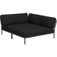 Houe Loungeset Module Level Cozy Corner Right Frame Dark Grey Cushion Char