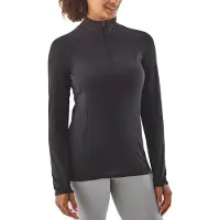 Patagonia - Women's Capilene Thermal Weight Zip Neck - Synthetisch ondergoed S, zwart
