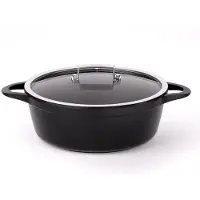 Valira Black Induction Braad-, Kookpan - ø 28cm - Met deksel - 100% PFOA vrij