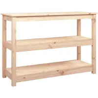 vidaXL Wandtafel 110x40x74 cm massief grenenhout
