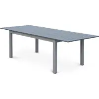 Sweeek Chicago tafel met een verlengstuk, uit aluminium