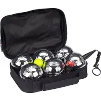 Get & go Jeu de Boules Set VI - 6 Ballen - Chroom