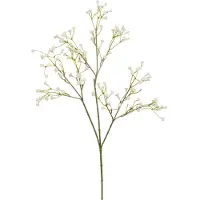 Merkloos Kunstbloemen Gipskruid/Gypsophila takken gebroken wit 60 cm - Kunstbloemen