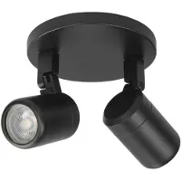 Highlight Spot Rain Zwart 2-lichts IP44