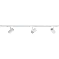 Highlight 1-fase railset 100cm Cilinder wit met 3 spots