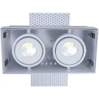 Artdelight Inbouwspot Wit Trimless GU10 Incl. Stucrand
