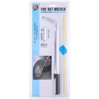 All Ride Wielmoersleutel - Bouten 17-19MM - Telescopische Wielsleutel - Uitschuifbaar tot 55CM - Chroom-Vanadium Staal - Zwart/Zilver