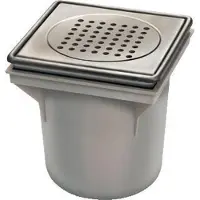 HorecaTraders Emmer Vloer Put | ABS | 45 l/min | 49 afvoergaten