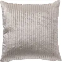 Dutch decor DAVID - kussenhoes 40x40 cm - gestikt streepje - Pumice Stone - beige - met rits - zonder binnenkussen
