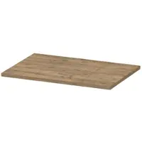 Ink Topdeck 40 Topblad T.b.v. Onderkast 60x40cm - Naturel Eiken - Badkamermeubels, Wastafelbladen - 8718835028831