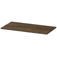 Ink Topdeck 40 Topblad T.b.v. Onderkast 80x40cm - Fineer Chocolate - Badkamermeubels, Wastafelbladen - 8718835103798