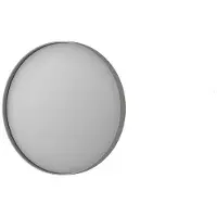 Ink SP15 Spiegel Rond 40cm Met Kader - Geborsteld RVS - Aluminium - Glas - Rond - Spiegels - Badkamerspiegels - 8718835159382