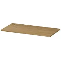 Ink Topdeck 40 Topblad T.b.v. Onderkast 80x40cm - Fineer Natur - Badkamermeubels, Wastafelbladen - 8718835103774