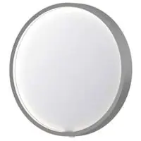 Ink SP24 Spiegel Rond 40cm Met Kader - Direct LED Verlichting Rondom, Geborsteld RVS - Glas - Rond - Spiegels - Badkamerspiegels - 8718835159962