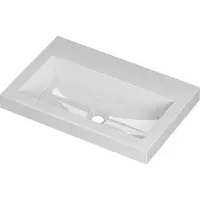 Ink Roots Meubelwastafel 60x40cm Keramiek - Zonder Kraangat - Glans Wit - 8718835037512 - Rechthoekig - Wastafels, Meubelwastafels