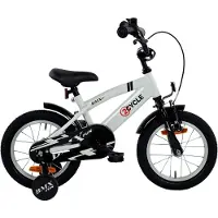 2Cycle BMX-Fun kinderfiets 14 inch (3 tot 5 jaar) voor jongens wit