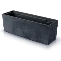 Prosperplast Urbi Case Beton Effect Collection 58x18x19.5 Cm Flowerpot Transparant