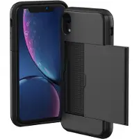 IMoshion Backcover met pasjeshouder voor de Apple iPhone Xr - Zwart