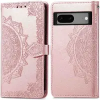 IMoshion Mandala Bookcase voor de Google Pixel 7a - Rosé Goud