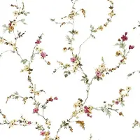 Noordwand Behang Blooming Garden 6 Floral Strands wit en rood