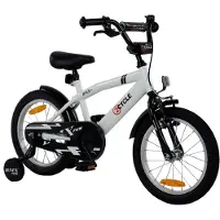 2Cycle BMX-Fun kinderfiets 16 inch (4 tot 6 jaar) voor jongens wit