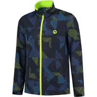 Rogelli Electro - Hardloopjack - Lichtgewicht winddicht - Donkerblauw Zwart Fluor - M