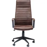 Kare design Labora High Bureaustoel - Bruin Kunstleer