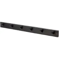 ERNST Haakrail 6 Knoppen Zwart - Haken en hangers Mangohout Black - 340154