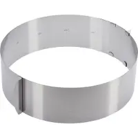 SmartaSaker Taartring, extra hoog, Ø 16-30 cm variabel, roestvrij staal, zilver, 31312260