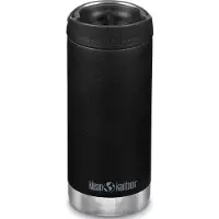 Klean Kanteen Thermosfles - TKWide - 355 ml (12 oz) - met koffiedop - Zwart - Zwart