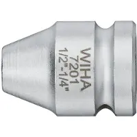 Wiha 72011214 Verbindingsstuk met borgring buitenzeskant, buitenvierkant G 6,3 + G 10 + G 12,5 1/2, 1/4" - 01922