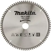 Makita Accessoires Cirkelzaagblad Aluminium | Standaard | 235x30x2,4 80T 5g - D-72992 - D-72992