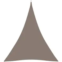 vidaXL Zonnescherm driehoekig 4x5x5 m oxford stof taupe