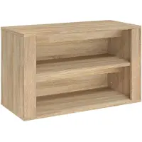 vidaXL Schoenenrek 75x35x45 cm bewerkt hout sonoma eikenkleurig