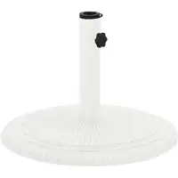 vidaXL Parasolvoet 45x45x30 cm gietijzer wit