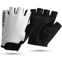 Rogelli Core Short Gloves Wit,Zwart 152-164 cm