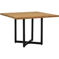 Apple Bee Tafel Applebee Jakarta Dining Table Natural Black 110x110 cm