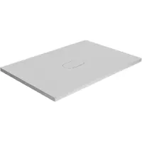 Balmani Artic douchebak 120 x 80 cm top solid mat wit