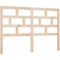 vidaXL Hoofdbord 146x4x100 cm massief grenenhout