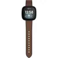 Hama Wrist Strap for Fitbit Versa 3/Sense, brown (2 cm)