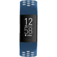 Hama Sports Wrist Strap for Fitbit Charge 3/4, blue/grey