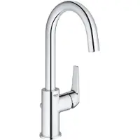GROHE BauFlow wastafelkraan L - Hoge mengkraan met trekwaste - Eco - Chroom