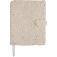 Jollein - Groeiboekje Hoes - Boucle - Naturel - A5 Formaat - Hoes Voor Groeiboekje, Notitieboekje of Crecheboekje
