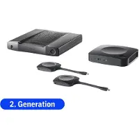 Barco Videoconferentiesysteem ClickShare CX-50 2e generatie, voor grote ruimten, tot 30 m, 3840 x 2160 px, USB/LAN/WLAN/HDMI, 2 ClickShare-knoppen