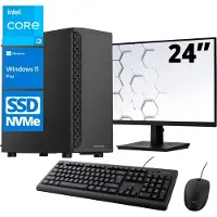 Screenon - Office Set - Z400133 - V1 - (OfficePC.Z400133 + 24 Inch Monitor + Toetsenbord + Muis) + WiFi & Bluetooth