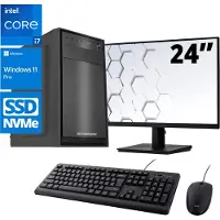 Screenon - Office Set - Z60041 - V1 - (OfficePC.Z60041 + 24 Inch Monitor + Toetsenbord + Muis) + WiFi & Bluetooth