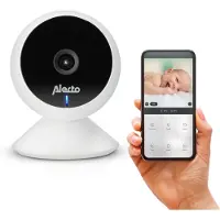 Alecto Wifi Babyfoon met Camera en App - Full HD - Melding bij beweging en geluid - SMARTBABY5 - Wit